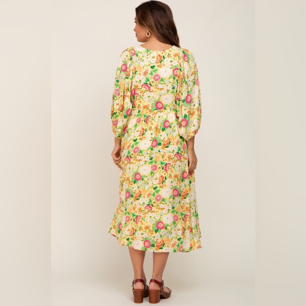 Pinkblush floral boho flowy midi dress nwt - Picture 3 of 8